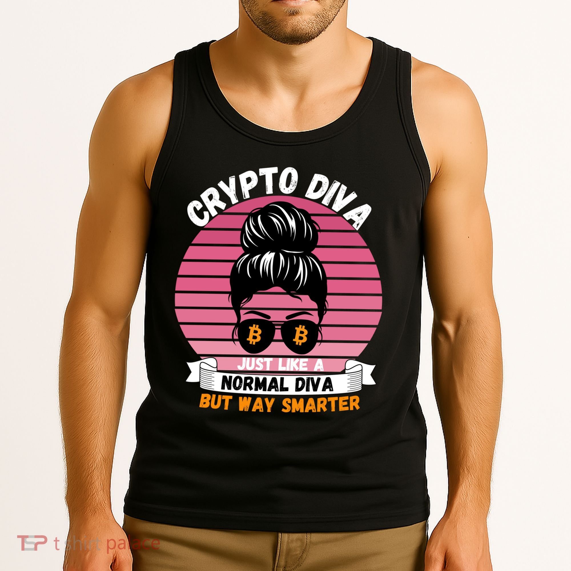 Crypto Diva, Crypto Mom, Plan B, HODL Bitcoin, Blockchain, Crypto Queen Tank Top