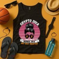 Crypto Diva, Crypto Mom, Plan B, HODL Bitcoin, Blockchain, Crypto Queen Tank Top thumb 4