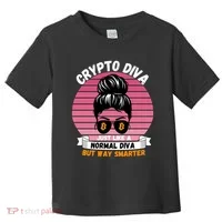 Crypto Diva, Crypto Mom, Plan B, HODL Bitcoin, Blockchain, Crypto Queen Toddler T-Shirt thumb 0