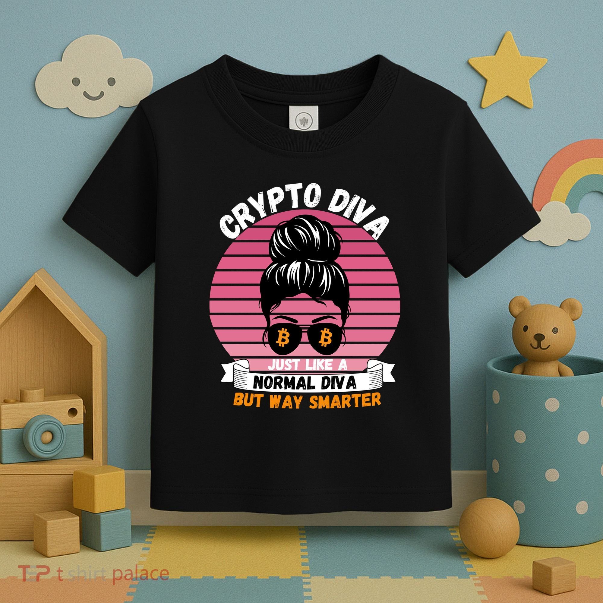 Crypto Diva, Crypto Mom, Plan B, HODL Bitcoin, Blockchain, Crypto Queen Toddler T-Shirt