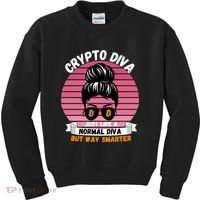 Crypto Diva, Crypto Mom, Plan B, HODL Bitcoin, Blockchain, Crypto Queen Kids Sweatshirt thumb 0