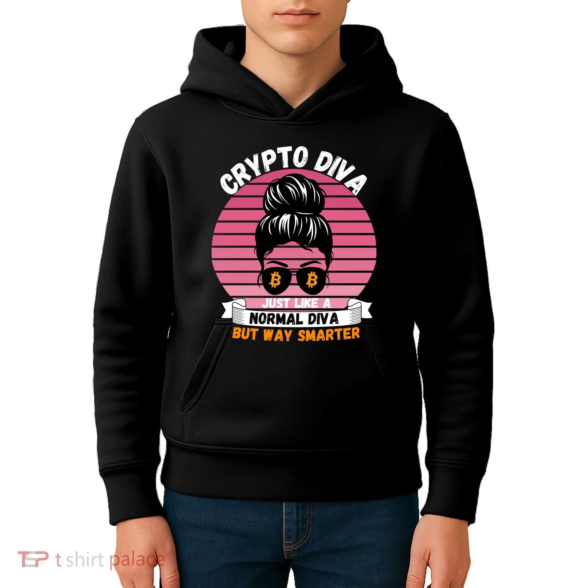 Crypto Diva, Crypto Mom, Plan B, HODL Bitcoin, Blockchain, Crypto Queen Kids Hoodie