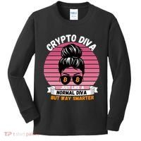 Crypto Diva, Crypto Mom, Plan B, HODL Bitcoin, Blockchain, Crypto Queen Kids Long Sleeve Shirt thumb 0