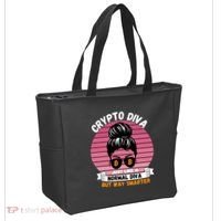Crypto Diva, Crypto Mom, Plan B, HODL Bitcoin, Blockchain, Crypto Queen Tote Bag thumb 2