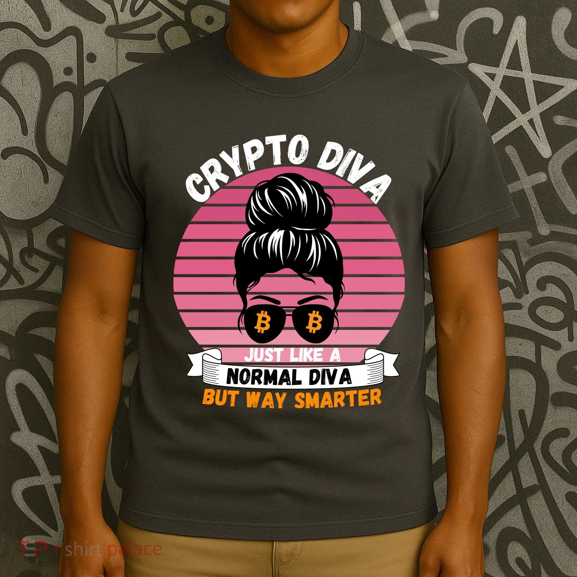 Crypto Diva, Crypto Mom, Plan B, HODL Bitcoin, Blockchain, Crypto Queen T-Shirt
