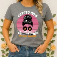 Crypto Diva, Crypto Mom, Plan B, HODL Bitcoin, Blockchain, Crypto Queen Women's T-Shirt thumb 2