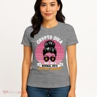 Crypto Diva, Crypto Mom, Plan B, HODL Bitcoin, Blockchain, Crypto Queen Women's T-Shirt thumb 4