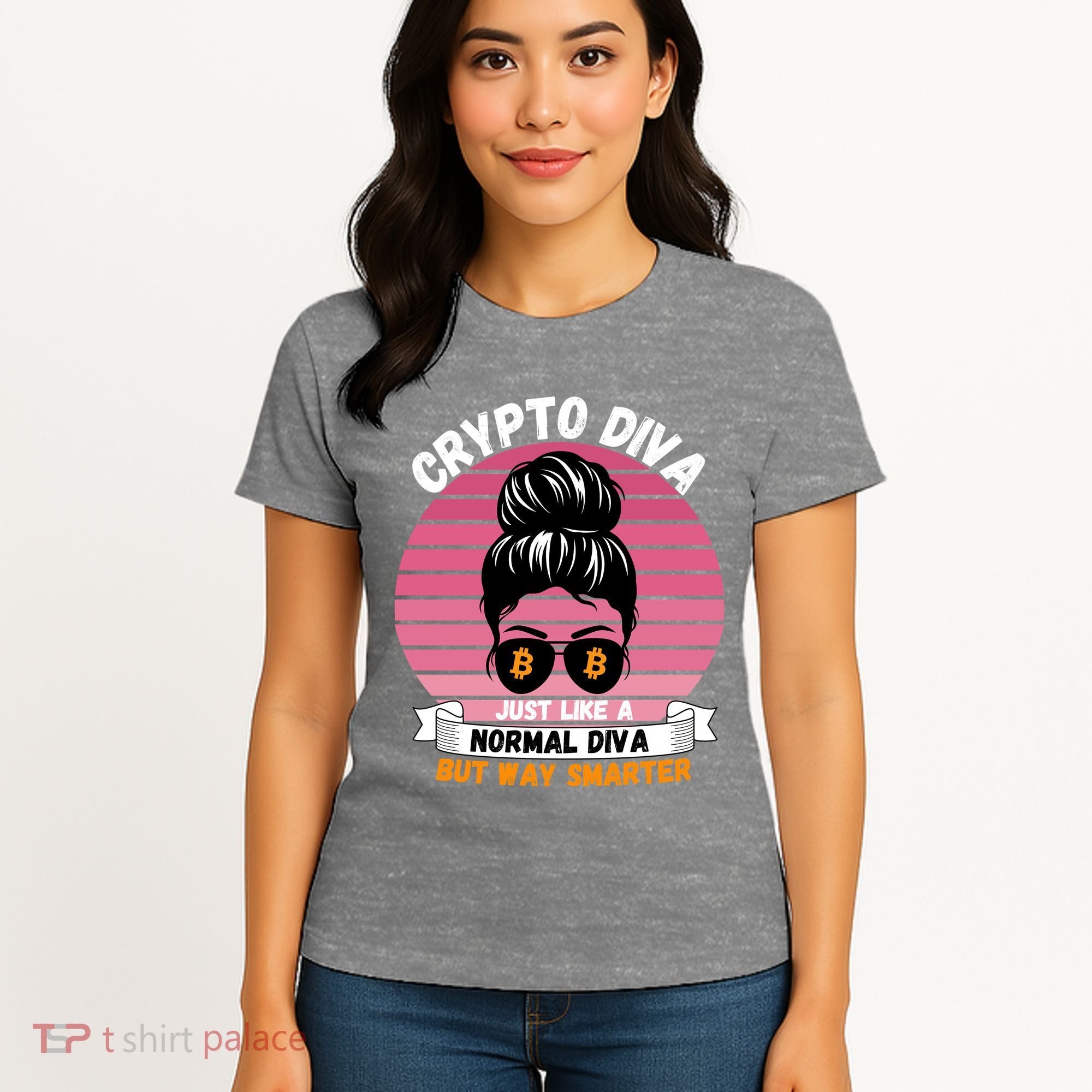 Crypto Diva, Crypto Mom, Plan B, HODL Bitcoin, Blockchain, Crypto Queen Women's T-Shirt