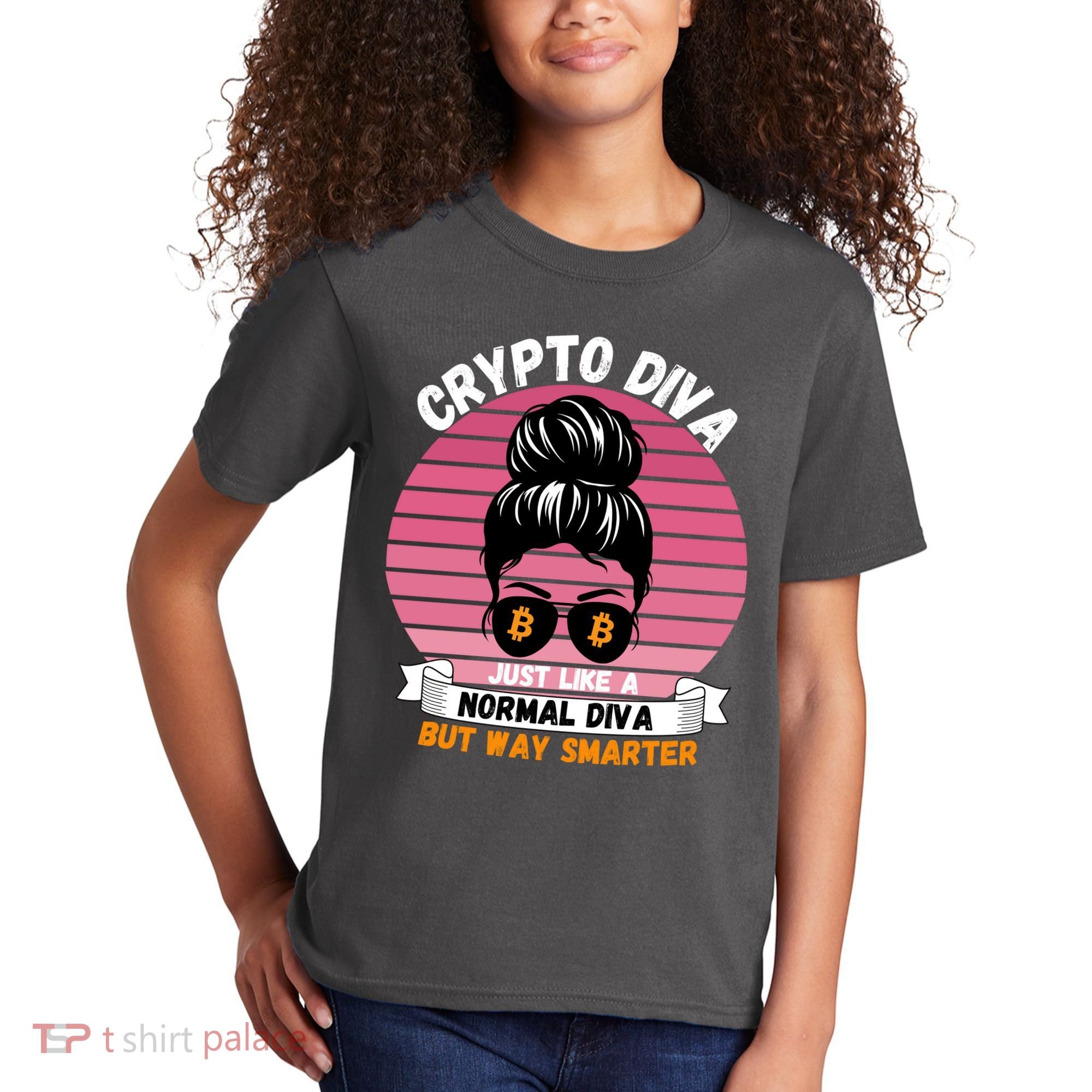 Crypto Diva, Crypto Mom, Plan B, HODL Bitcoin, Blockchain, Crypto Queen Kids T-Shirt