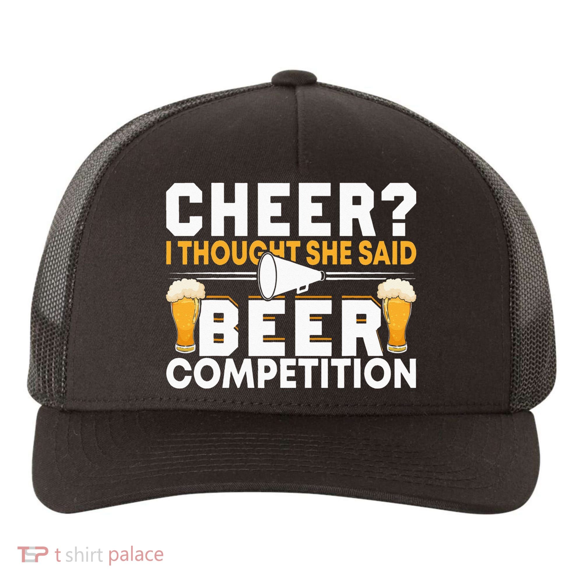 Cheer Dad Cheerleader I Thought She Said Beer Competition Yupoong Adult 5-Panel Trucker Hat