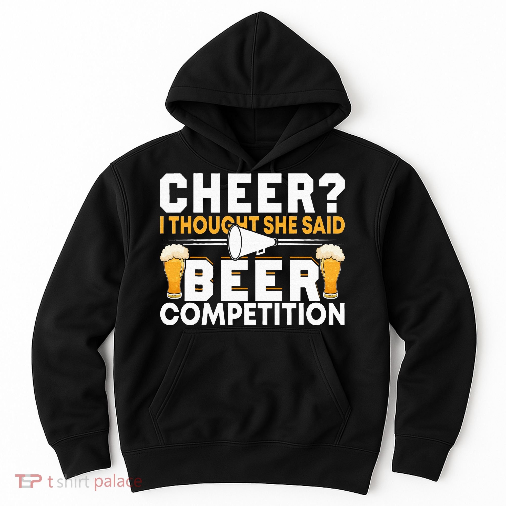 Cheer Dad Cheerleader I Thought She Said Beer Competition Hoodie