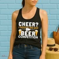 Cheer Dad Cheerleader I Thought She Said Beer Competition Women's Tank Top thumb 2