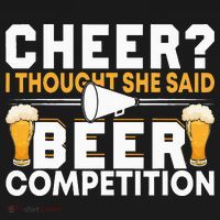 Cheer Dad Cheerleader I Thought She Said Beer Competition Women's Tank Top thumb 5