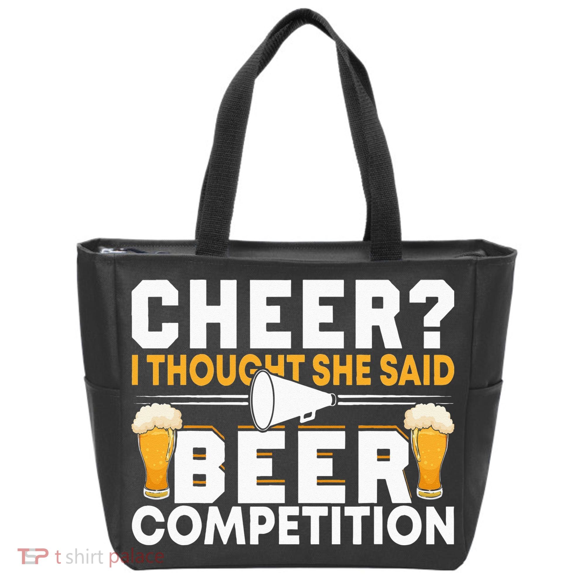 Cheer Dad Cheerleader I Thought She Said Beer Competition Tote Bag