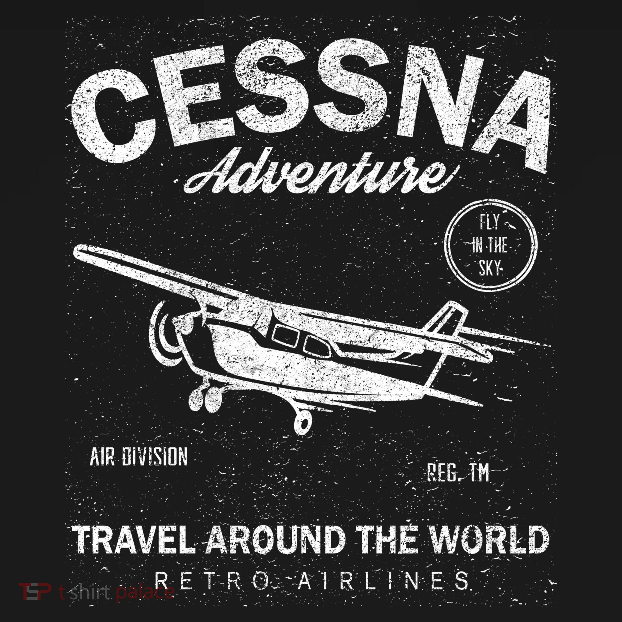 Cessna Distressed Hoodie