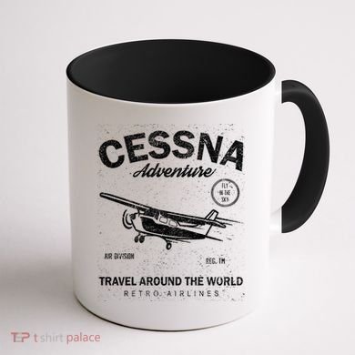 Cessna Distressed Coffee Mug back
