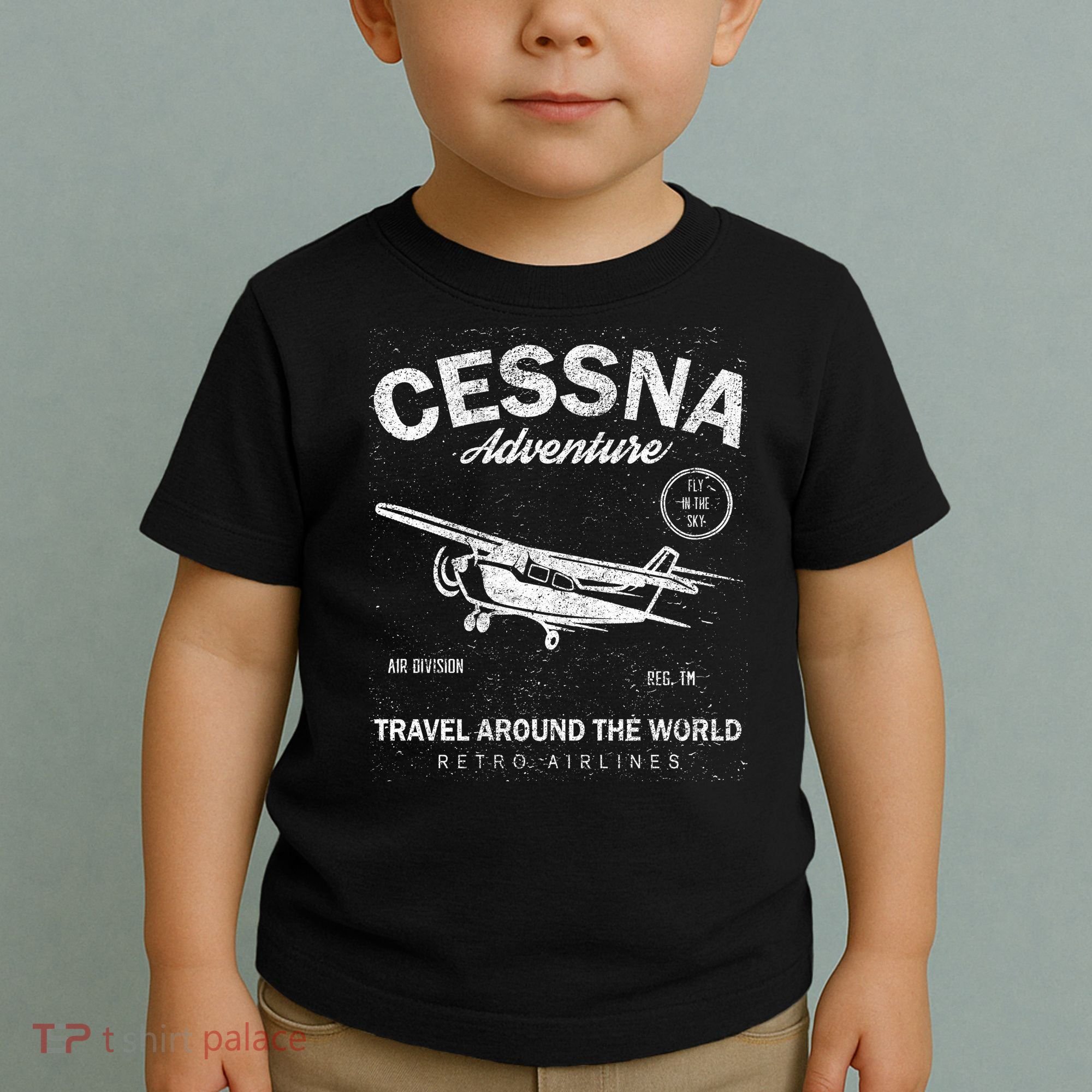 Cessna Distressed Toddler T-Shirt