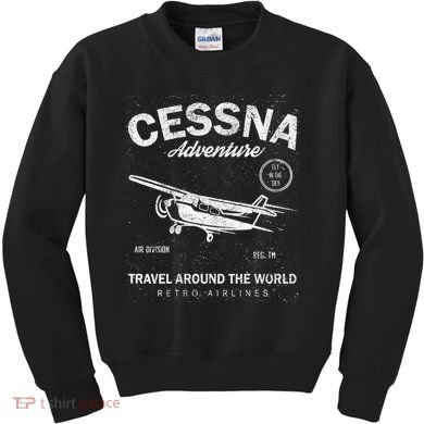 Cessna Distressed Kids Sweatshirt