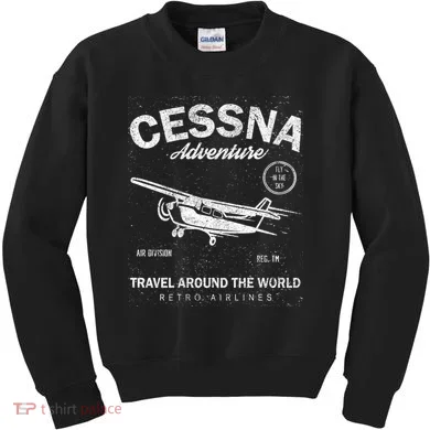 Cessna Distressed Kids Sweatshirt