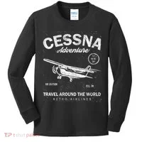 Cessna Distressed Kids Long Sleeve Shirt thumb 0