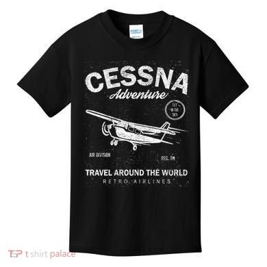 Cessna Distressed Kids T-Shirt