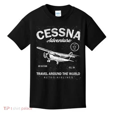 Cessna Distressed Kids T-Shirt