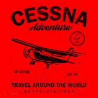 Cessna Distressed Santa Hat thumb 1