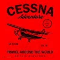 Cessna Distressed Santa Hat thumb 1