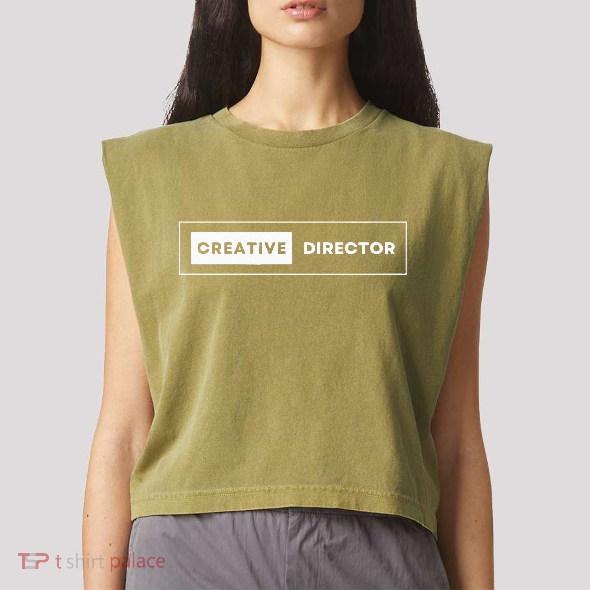 Creative Director Garment-Dyed Women's Muscle Tee