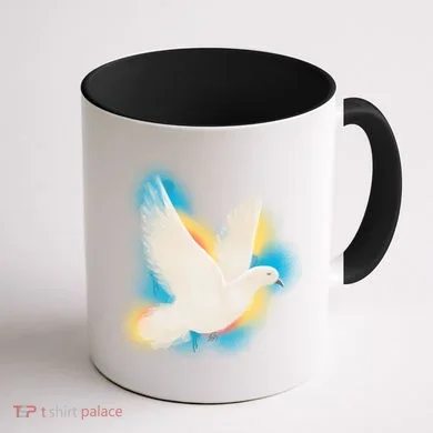 Colorful Dove Coffee Mug back