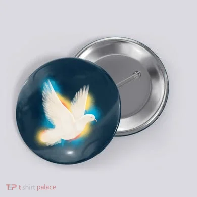 Colorful Dove Button