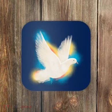 Colorful Dove Coaster