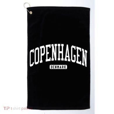 Copenhagen Denmark College University Style Golf Towel