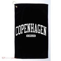 Copenhagen Denmark College University Style Golf Towel thumb 0