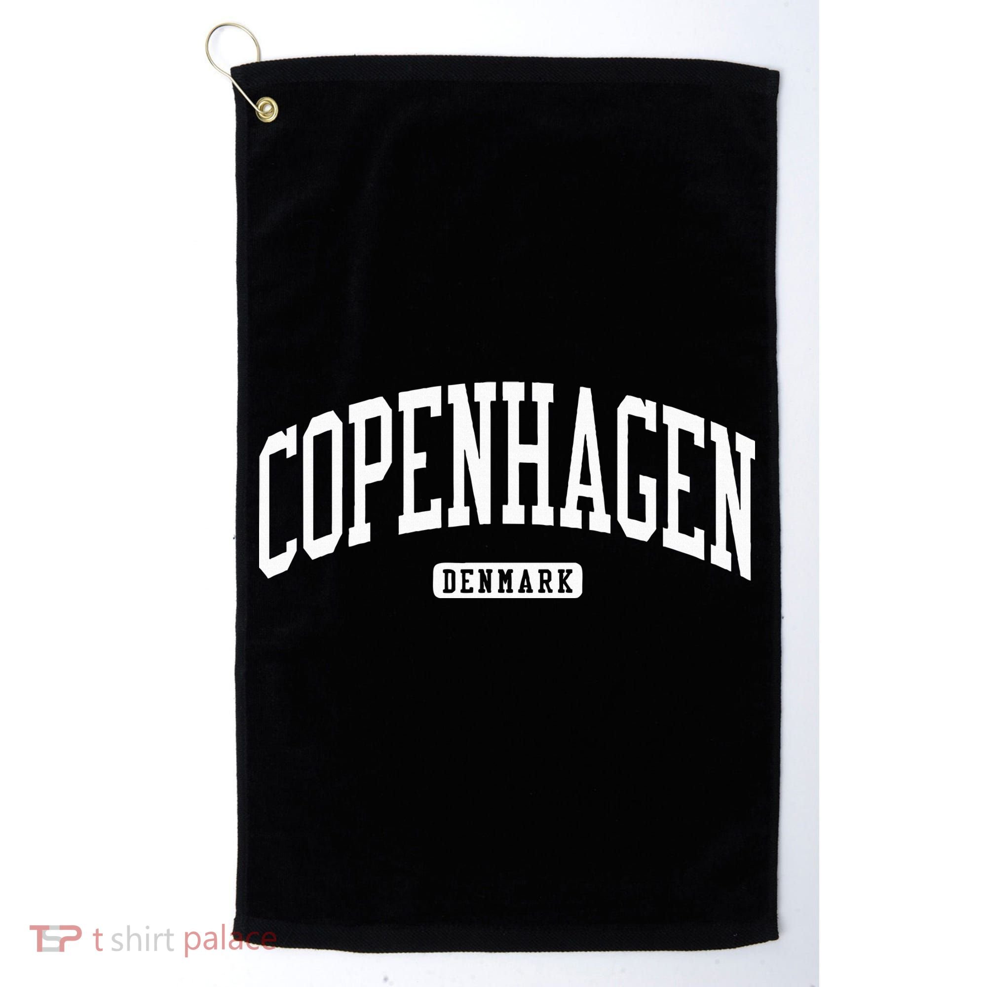 Copenhagen Denmark College University Style Golf Towel
