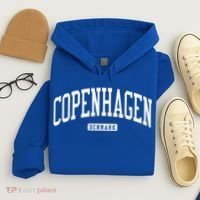 Copenhagen Denmark College University Style Hoodie thumb 4