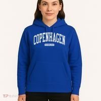 Copenhagen Denmark College University Style Hoodie thumb 5