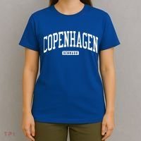 Copenhagen Denmark College University Style T-Shirt thumb 4