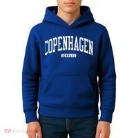 Copenhagen Denmark College University Style Kids Hoodie thumb 4