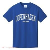 Copenhagen Denmark College University Style Kids T-Shirt thumb 0