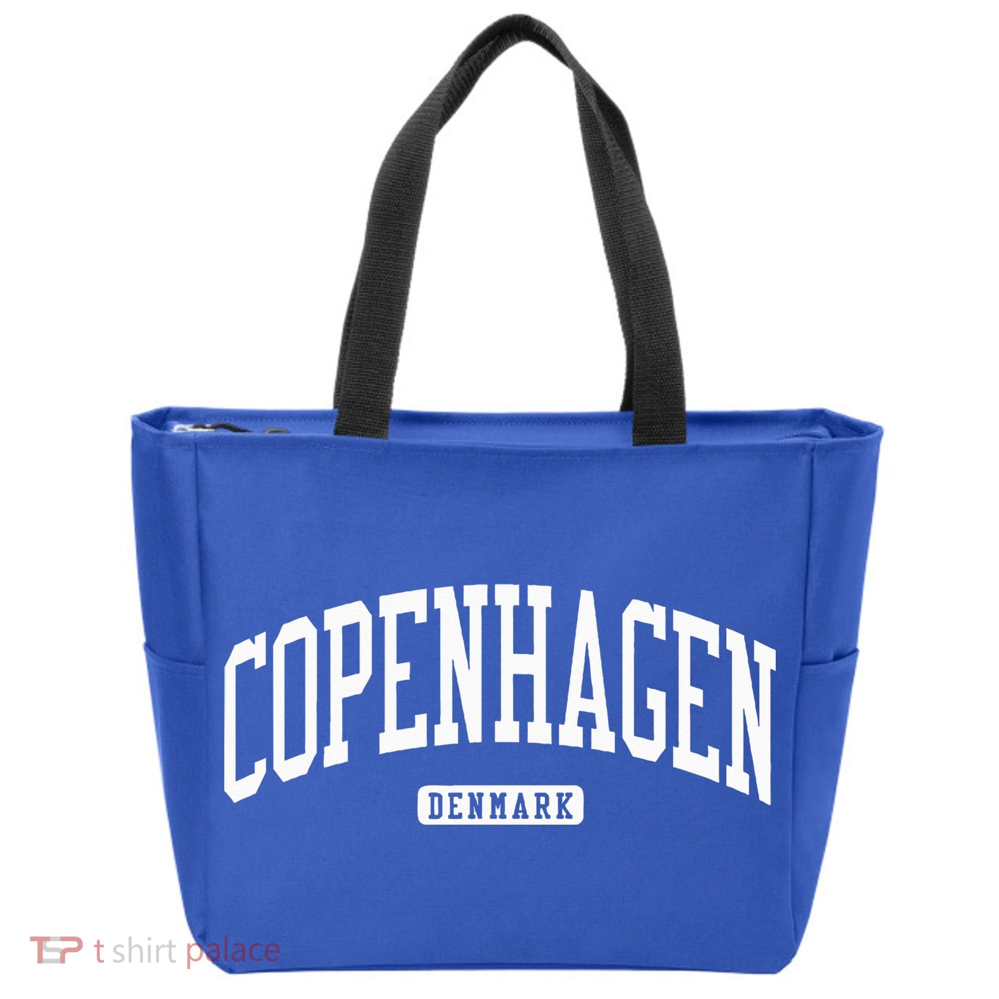 Copenhagen Denmark College University Style Tote Bag