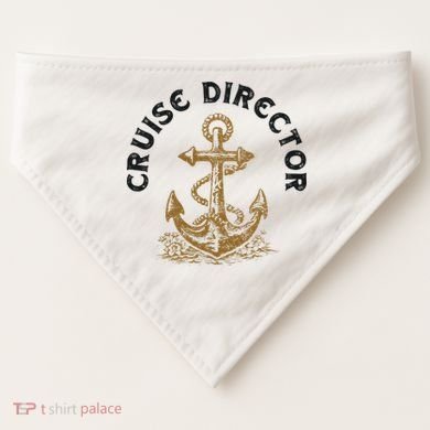 Cruise Director Cruising Cruise Ship USA-Made Doggie Bandana
