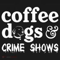 Coffee Dogs Crime Shows Funny Coffee Dog Lovers Women's Hoodie thumb 2