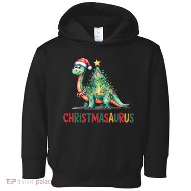 Chrismasaurus Dinosaur Christmas Tree Cute Toddler Hoodie