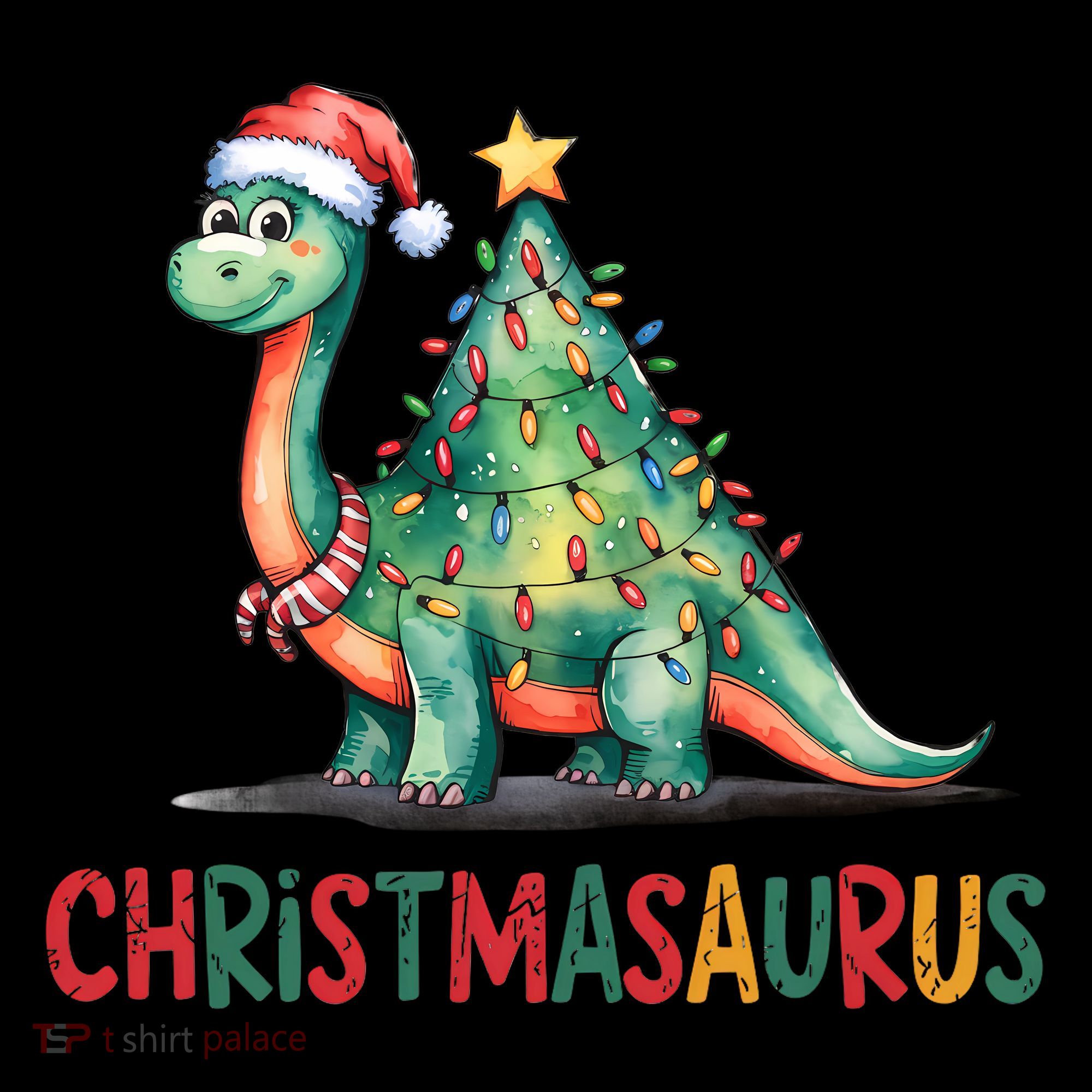 Chrismasaurus Dinosaur Christmas Tree Cute Toddler Hoodie