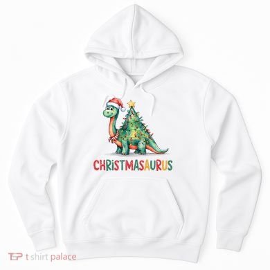 Chrismasaurus Dinosaur Christmas Tree Cute Hoodie