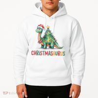 Chrismasaurus Dinosaur Christmas Tree Cute Hoodie thumb 2