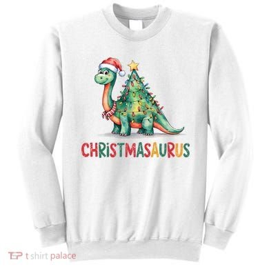Chrismasaurus Dinosaur Christmas Tree Cute Sweatshirt
