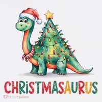 Chrismasaurus Dinosaur Christmas Tree Cute Sweatshirt thumb 3