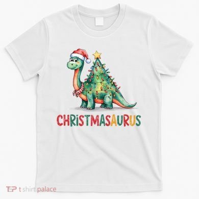 Chrismasaurus Dinosaur Christmas Tree Cute T-Shirt